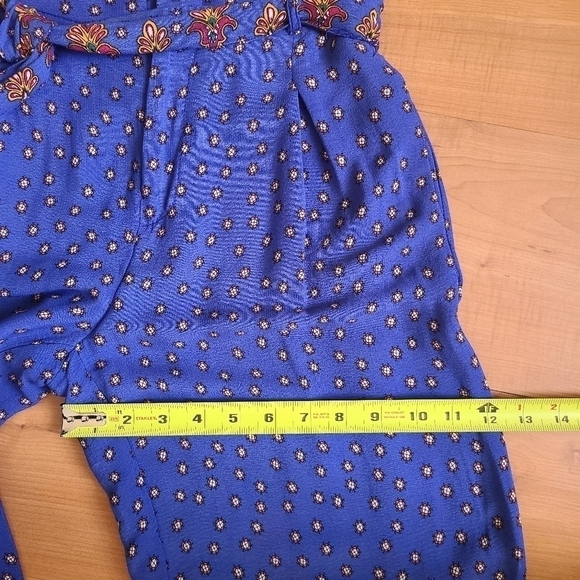 Anthropologie Ett:twa Bohemian Floral Hem Wide-leg Pants - Picture 12 of 16